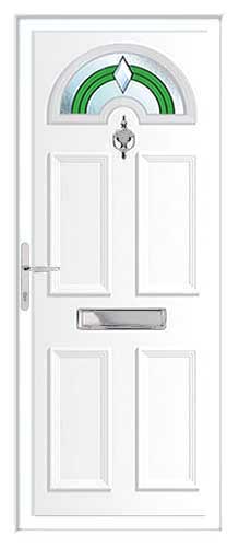 Georgian 1 Bevel E DB UPVC Front Door