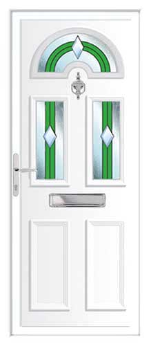 Georgian 3 Bevel E DB UPVC Front Door