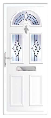 Georgian 3 DB 8 UPVC Front Door