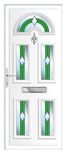 Georgian 5 Bevel E DB UPVC Front Door