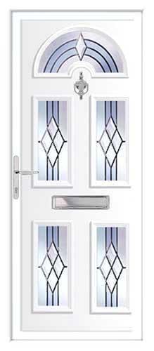 Georgian 5 DB 8 UPVC Front Door