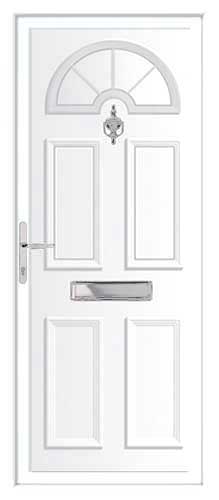 Georgian Solid UPVC Front Door