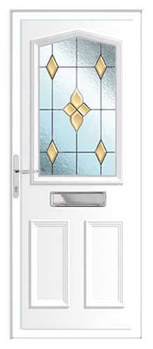 Jacobean Bevel F Coloured UPVC Front Door