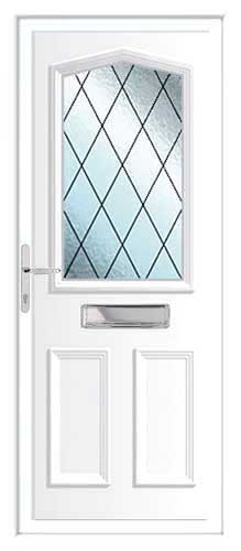 Jacobean Diamond Lead UPVC Front Door