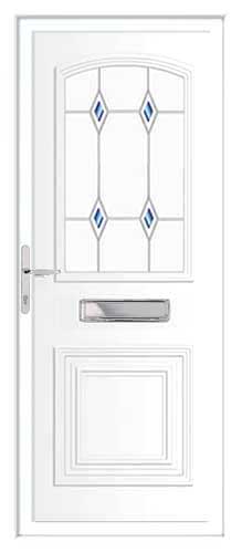 Victorian Fused Grill DB UPVC Front Door