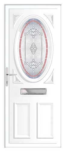 Warwick Bright Ruby BP UPVC Front Door