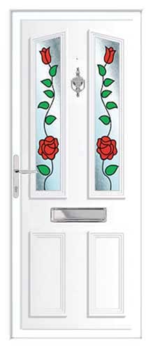 Windsor Climbing Rose CD UPVC Front Door