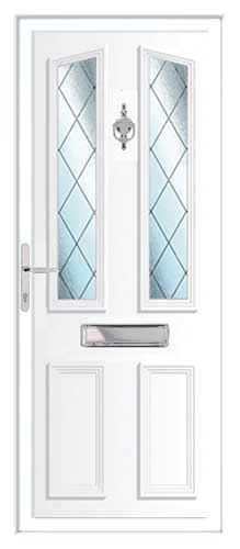 Windsor Diamond Lead UPVC Front Door