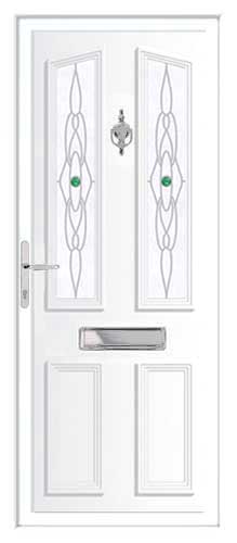 Windsor Emerald Jewel DB UPVC Front Door